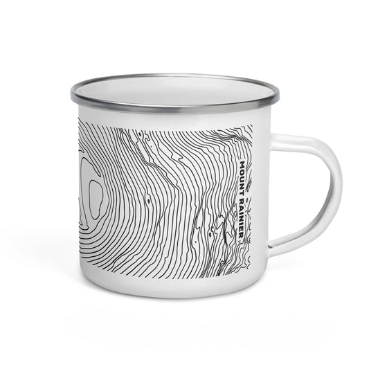 Mount Rainier, Mount Rainier National Park, Washington – Enamel Mug